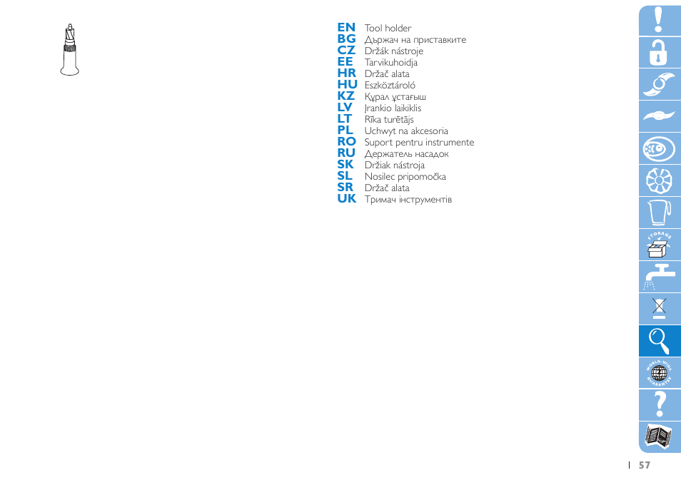 Philips HR7625 User Manual | Page 57 / 76