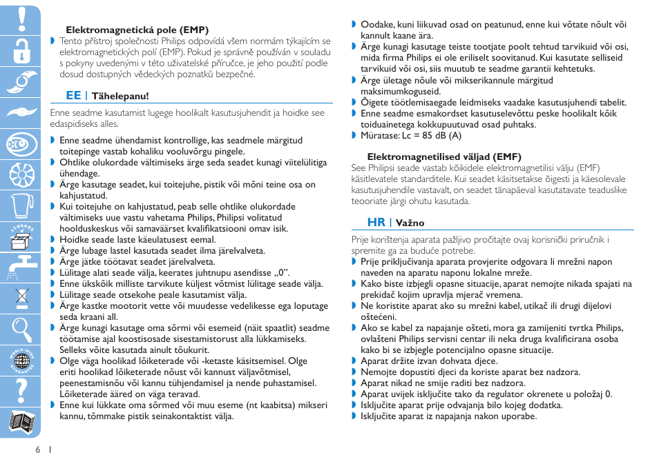 Philips HR7625 User Manual | Page 6 / 76
