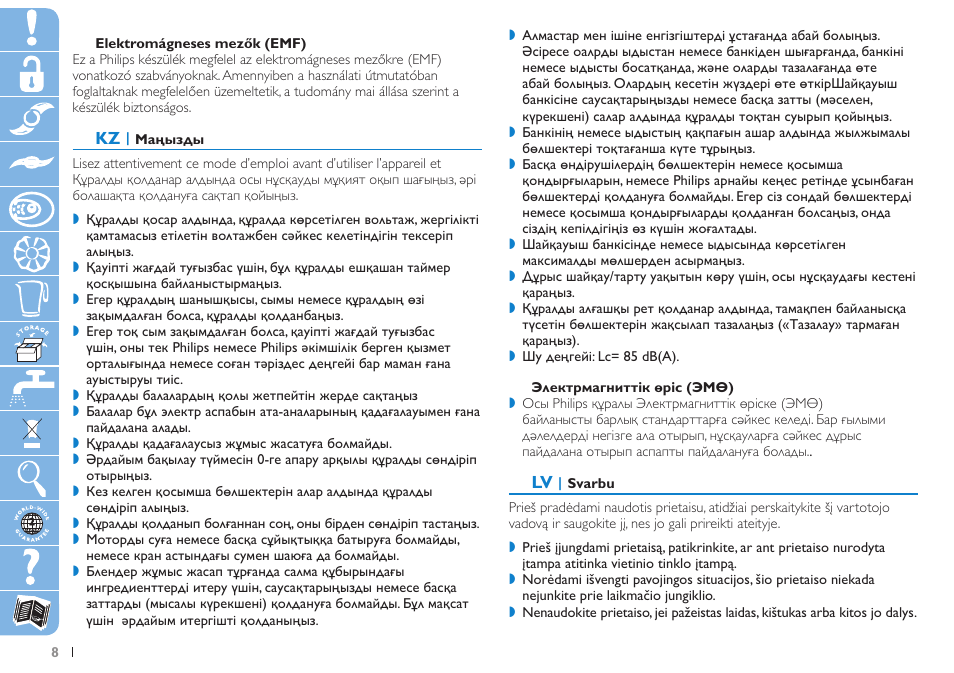 Philips HR7625 User Manual | Page 8 / 76