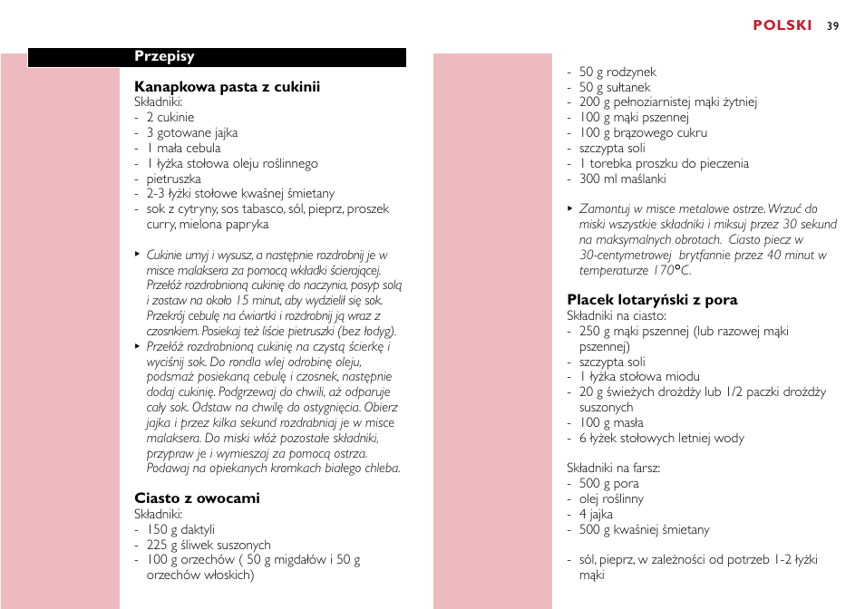 Philips HR7755 User Manual | Page 39 / 202