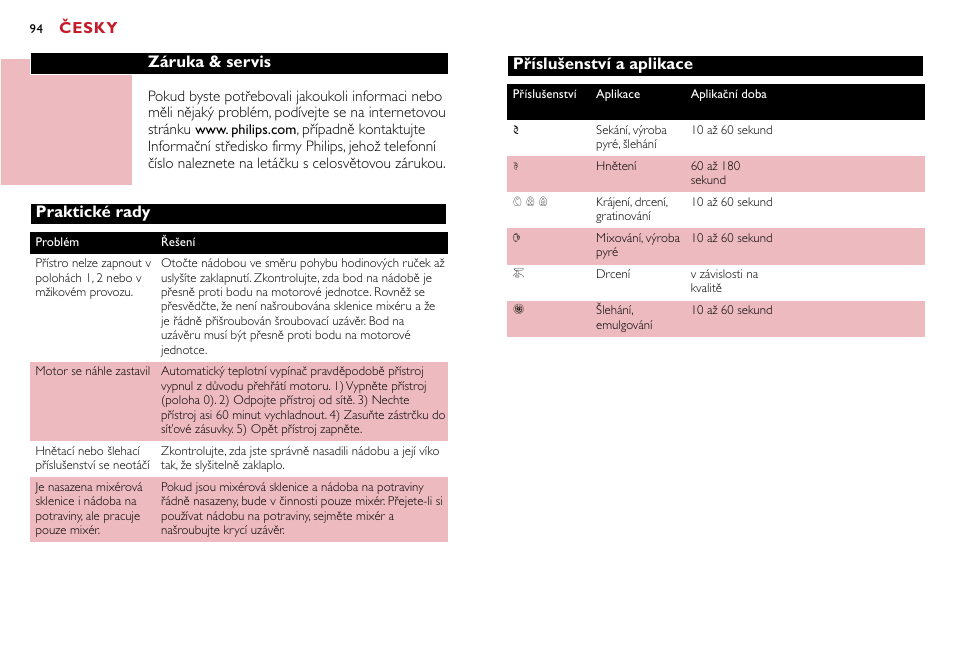Philips HR7755 User Manual | Page 94 / 202