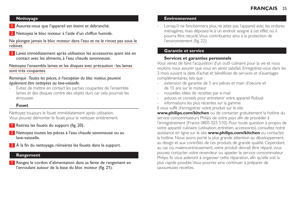 Philips HR7781 User Manual | Page 25 / 40