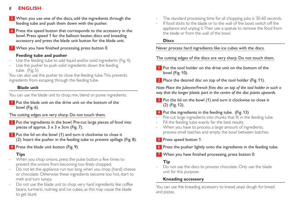 Philips HR7781 User Manual | Page 8 / 40