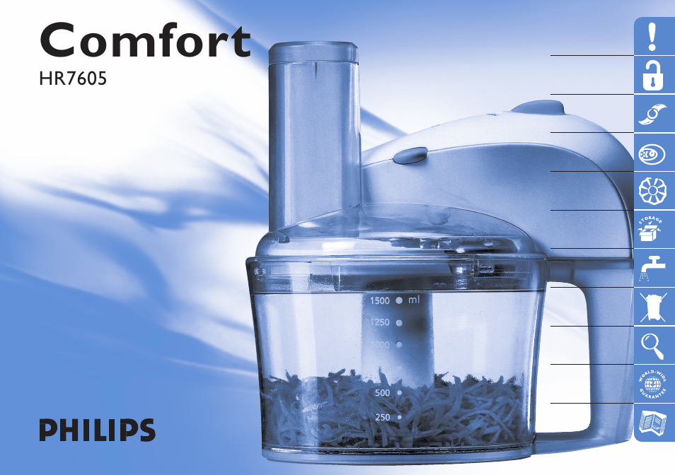 Philips HR7605 User Manual | 44 pages