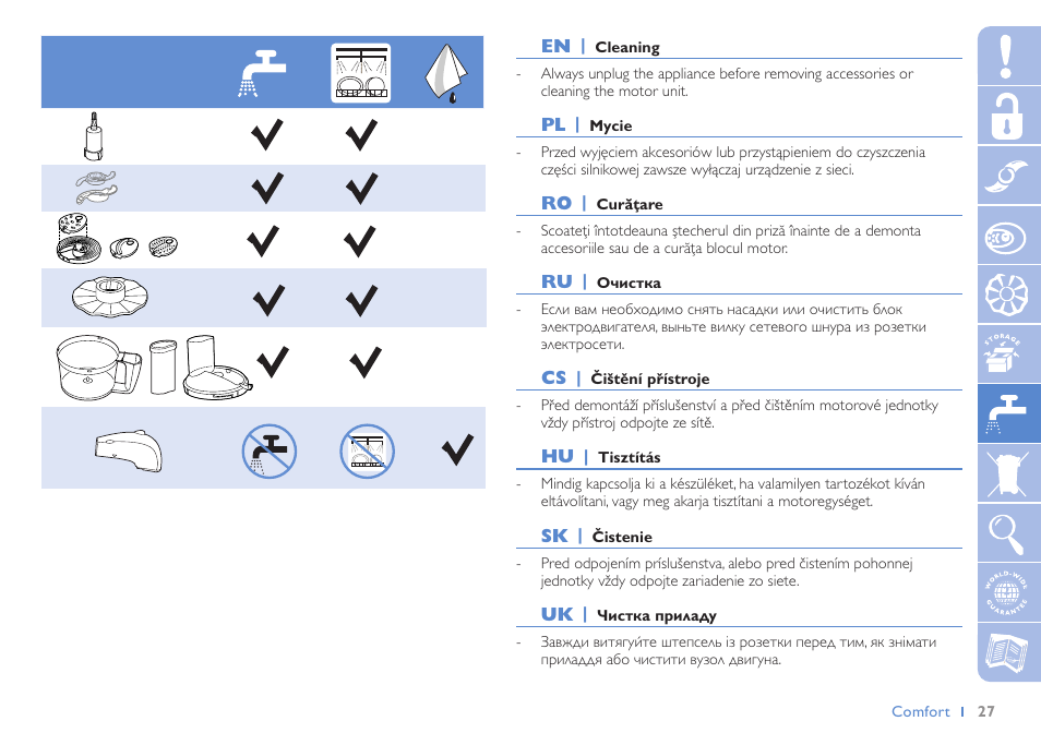 Philips HR7605 User Manual | Page 27 / 44