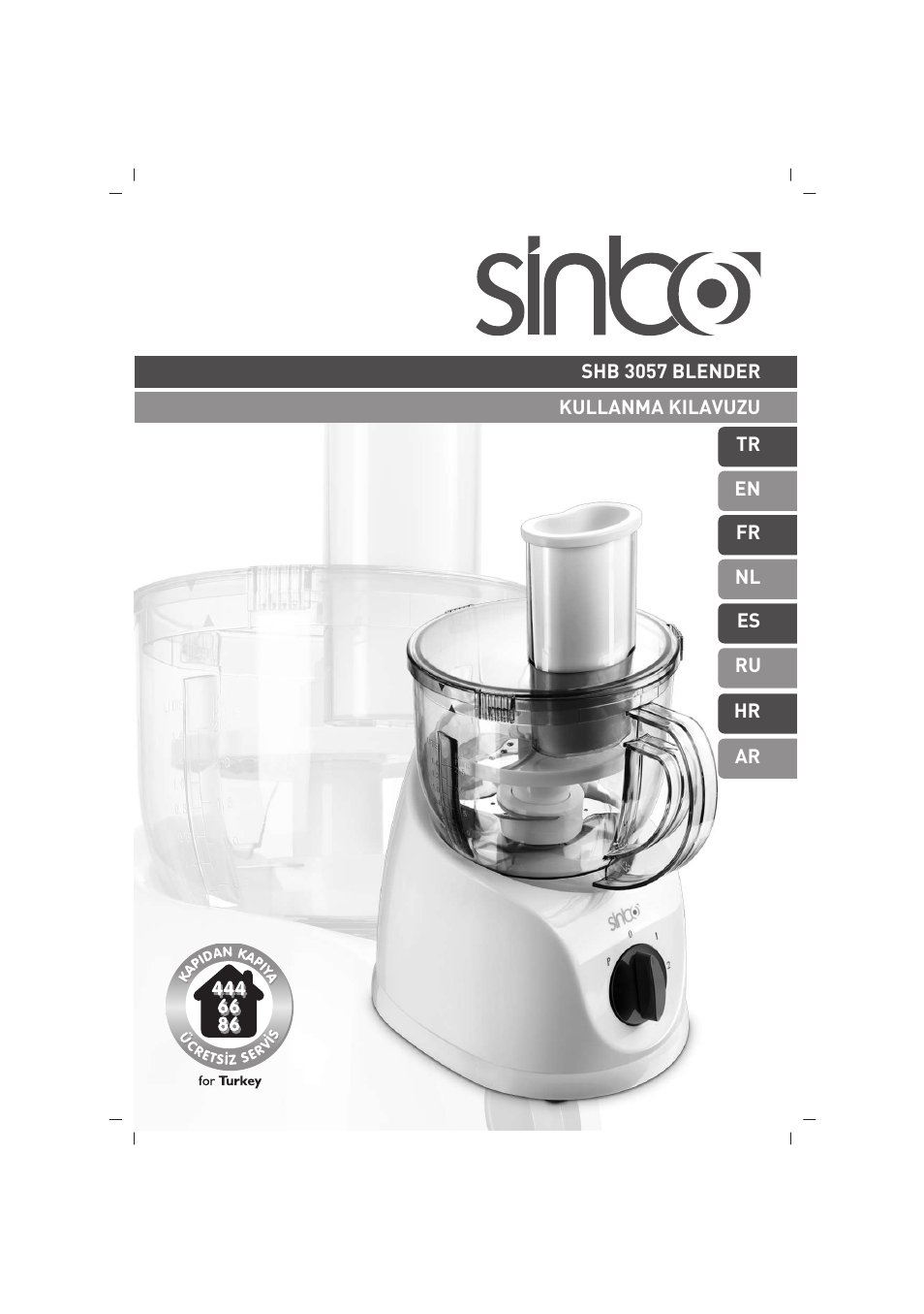 SINBO SHB 3057 User Manual | 34 pages