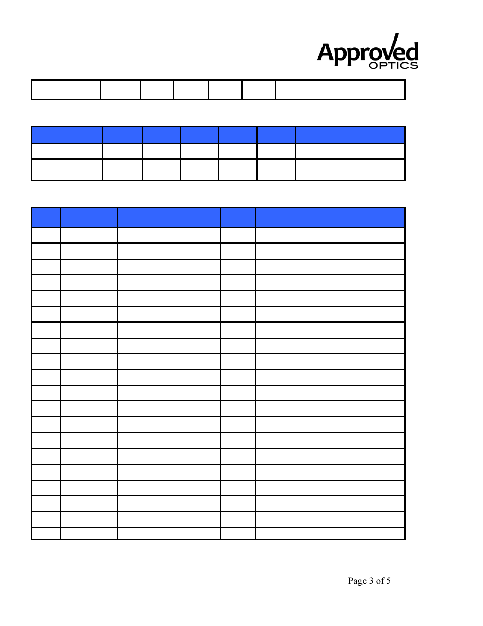 General specification, Pin descriptions | Approved Optics Approved INTEL E1GSFPT User Manual | Page 3 / 5