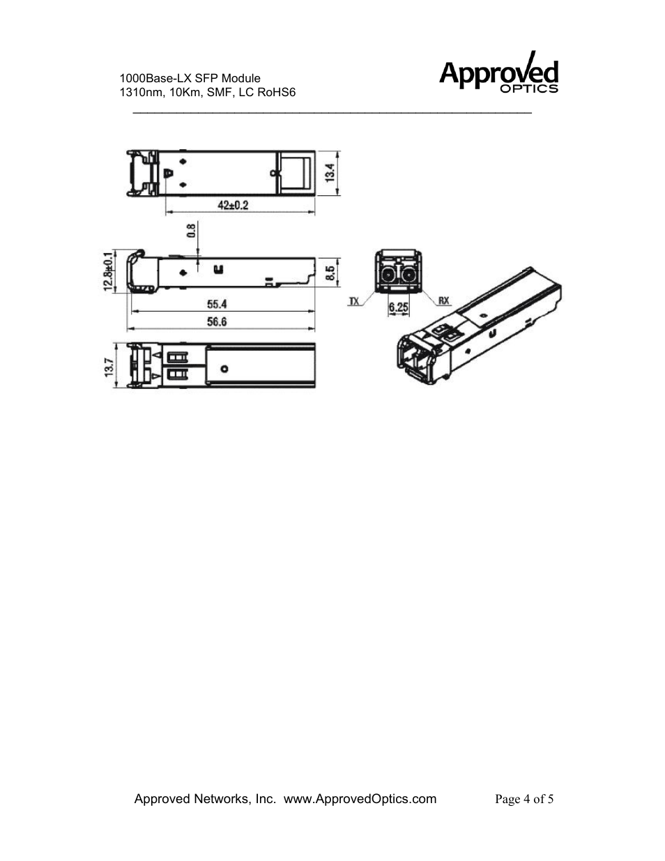 Approved Optics Approved ENTERASYS MGBIC-LC05 User Manual | Page 4 / 5