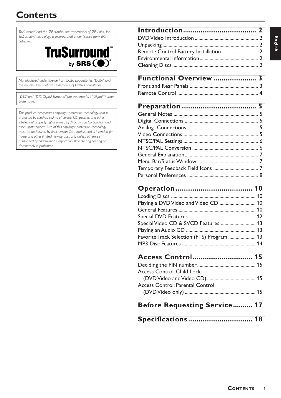 Yamaha DV-S5450 User Manual | Page 5 / 23