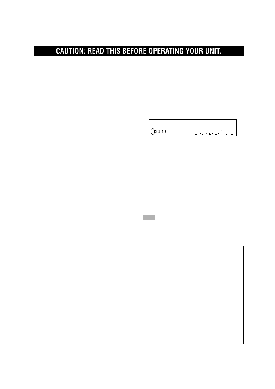 English, Caution: read this before operating your unit, For u.k. customers | Special instructions for u.k. model | Yamaha DVD-C996 User Manual | Page 2 / 38