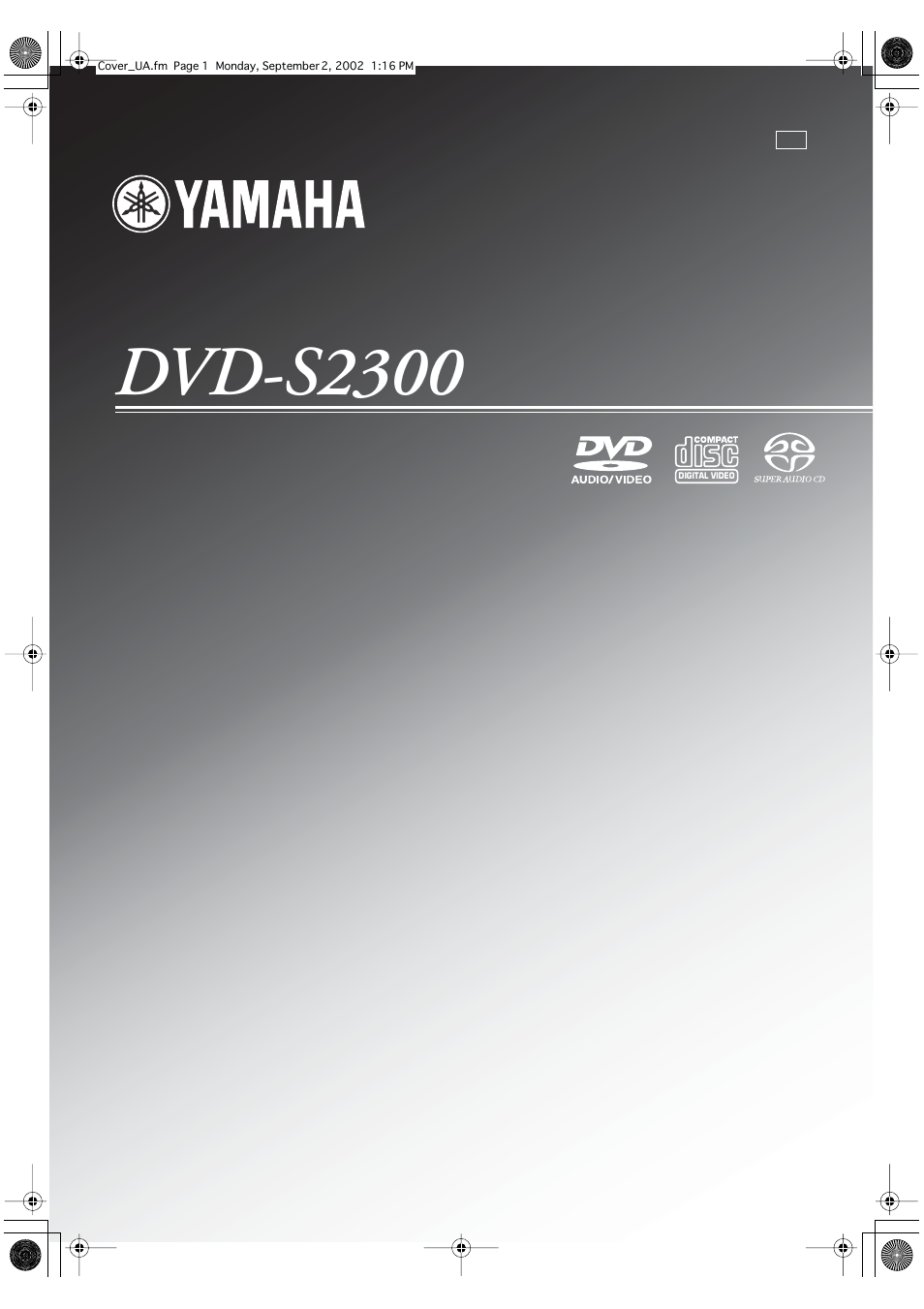 Yamaha DVD-S2300 User Manual | 42 pages