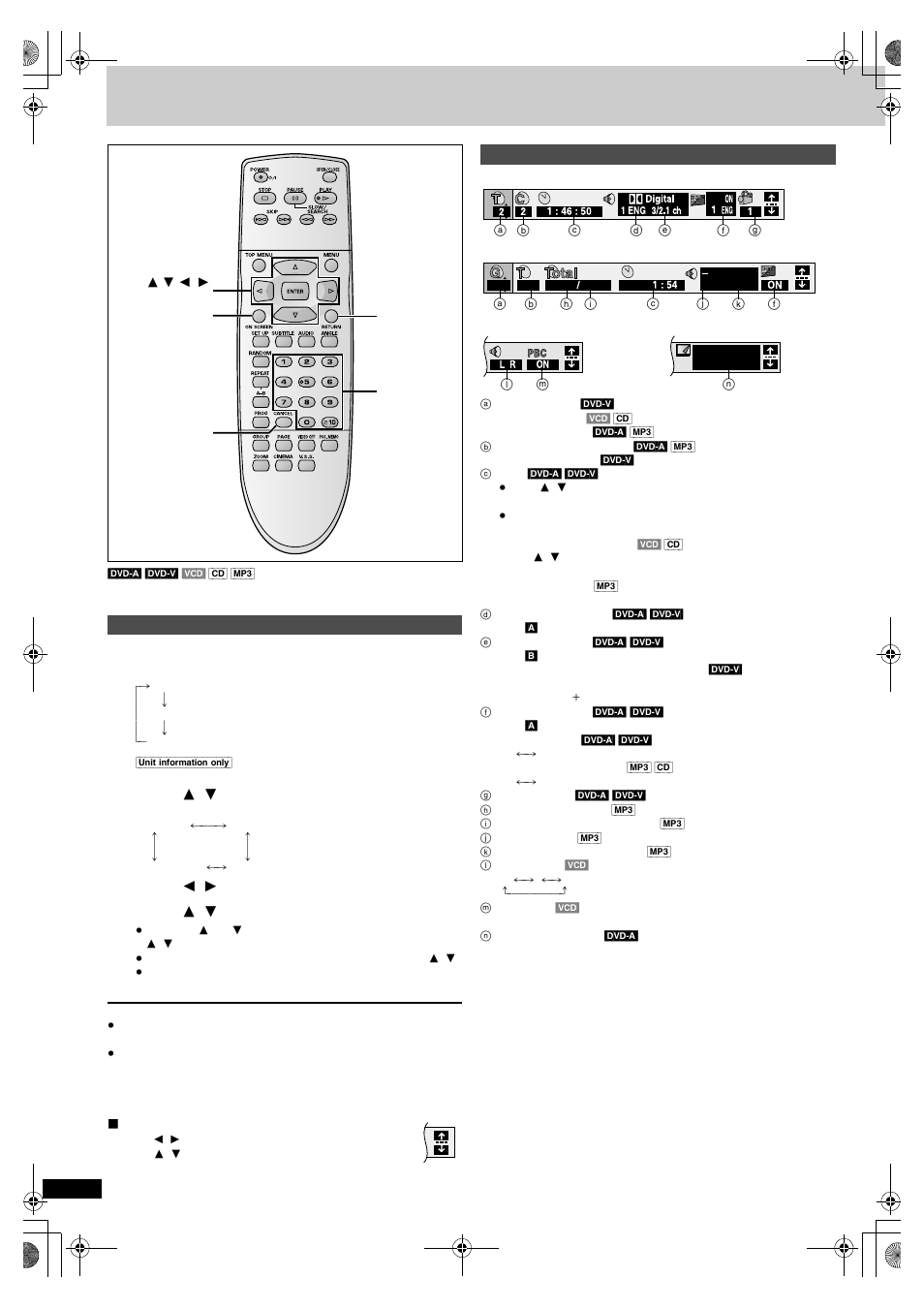 Using graphical user interface (gui) screens, Common procedures, Disc information | Common procedures disc information | Yamaha DVD-S830 User Manual | Page 16 / 24