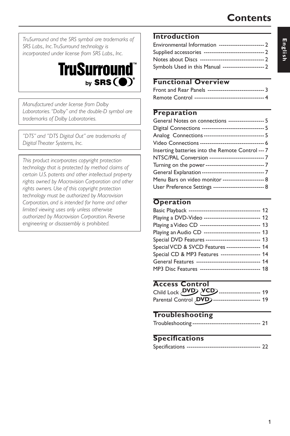 Yamaha DV-S5550 User Manual | Page 5 / 27