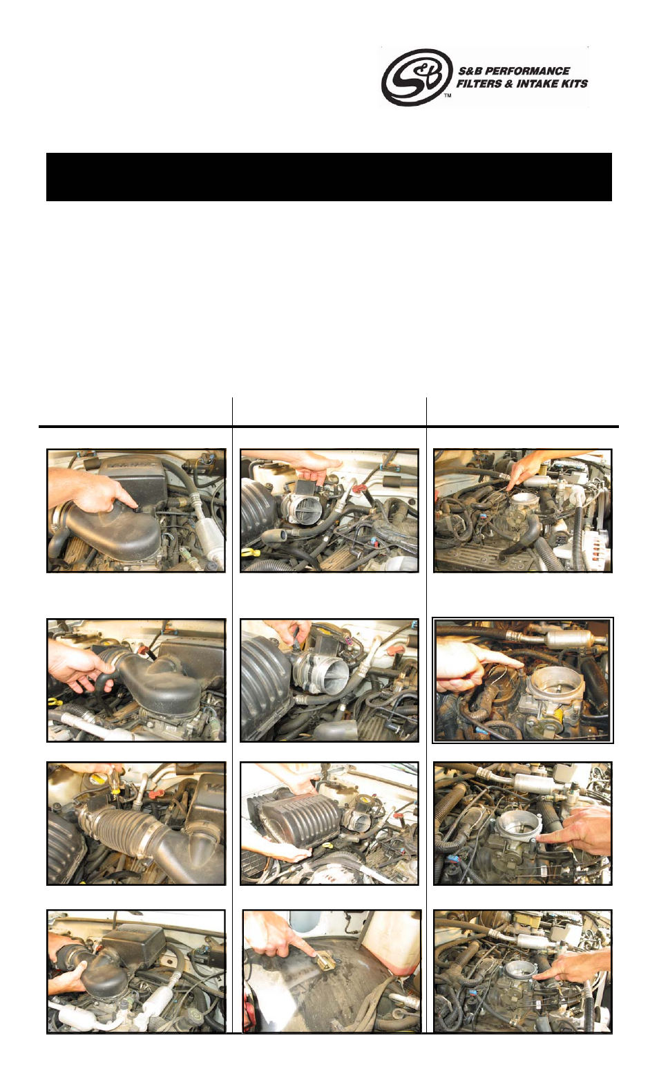 S&B Filters Cold Air Intake Kit - Cotton Filter 75-3013-2 User Manual | 2 pages