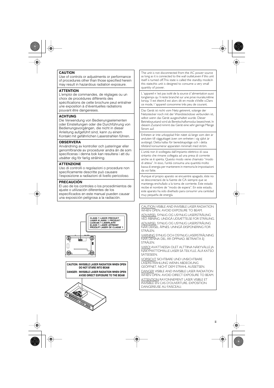 Yamaha DVD-S550 User Manual | Page 3 / 36