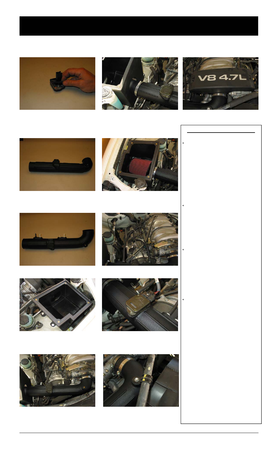 Installation instructions, Continued) | S&B Filters Cold Air Intake Kit - Cotton Filter 75-9014-1 User Manual | Page 2 / 2