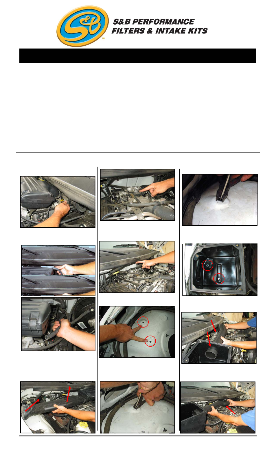 S&B Filters Cold Air Intake Kit - Cotton Filter 75-1511-1 User Manual | 2 pages