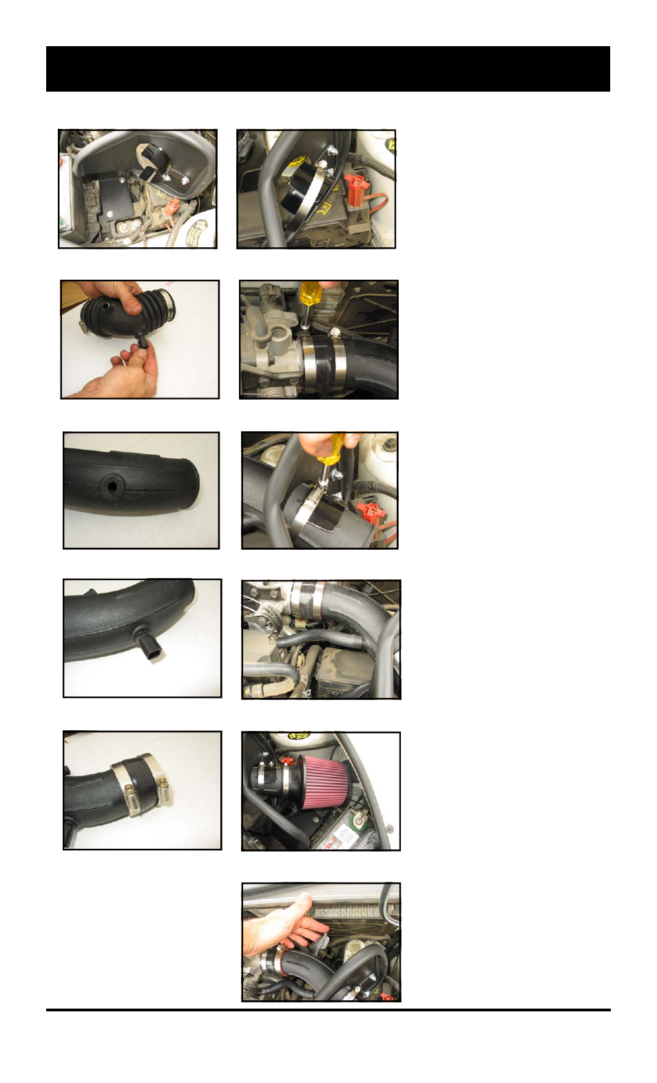 Installation instructions, Continued) | S&B Filters Cold Air Intake Kit - Cotton Filter 75-1515-1 User Manual | Page 2 / 2
