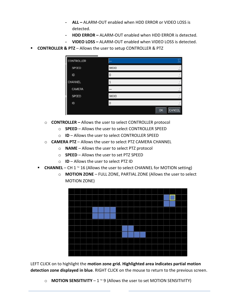 Vonnic VVRHD1620M 16CH HD-SDI 1080P High Resolution DVR (Hard Drive Not Included) User Manual | Page 34 / 96