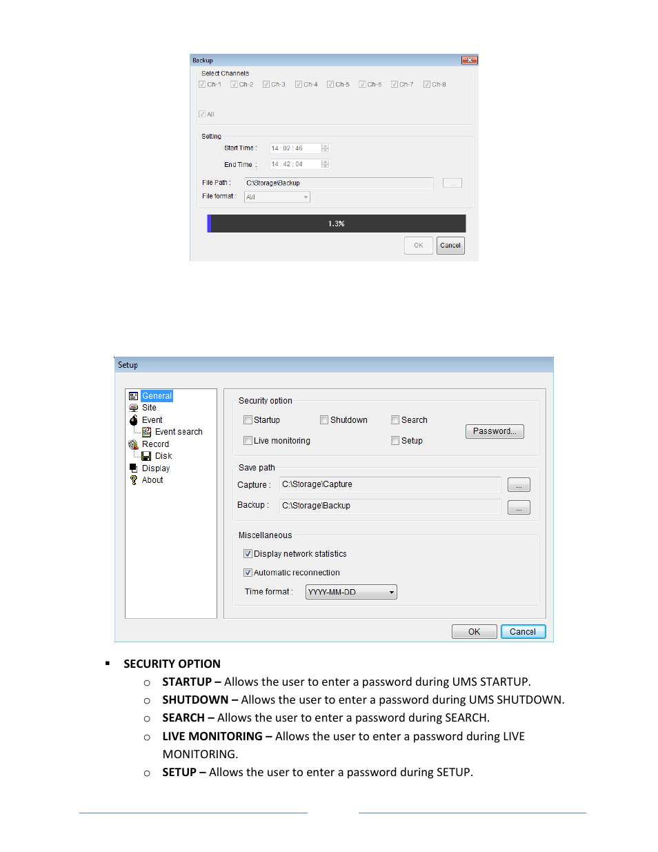 6. local setup, 6-1. general | Vonnic VVRHD1620M 16CH HD-SDI 1080P High Resolution DVR (Hard Drive Not Included) User Manual | Page 73 / 96