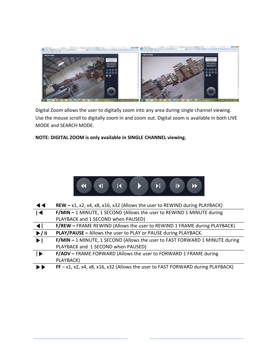 5. operations, 5-1. digital zoom, 5-2. playback buttons | Vonnic VVRHD1620M 16CH HD-SDI 1080P High Resolution DVR (Hard Drive Not Included) User Manual | Page 91 / 96