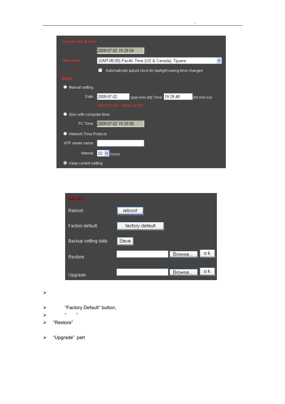 Default setting, 2 default setting | Vonnic C909IP H.264 Wireless 802.11b_g_n IP Network Camera User Manual | Page 25 / 31