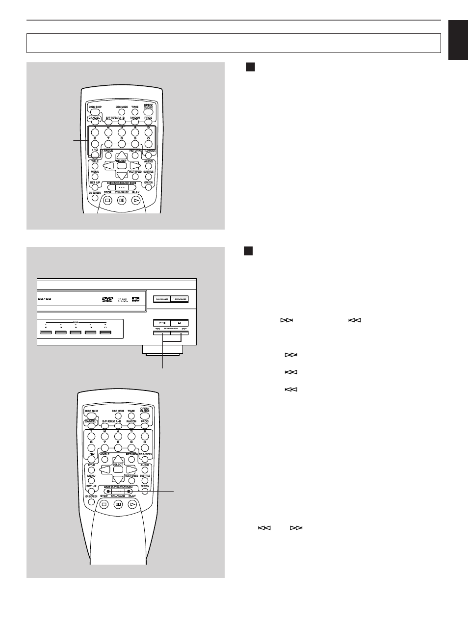 Playing back a preferred scene or track, English, Basic operation | Numeric buttons, Select a disc and begin playback | Yamaha DVD-C900 User Manual | Page 23 / 74