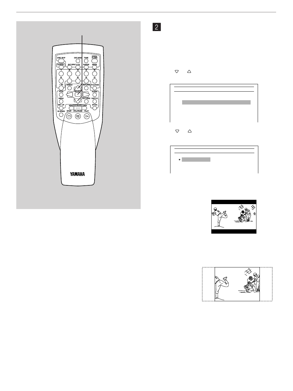Display mode, Initial settings (on the set up menu) | Yamaha DVD-C900 User Manual | Page 50 / 74