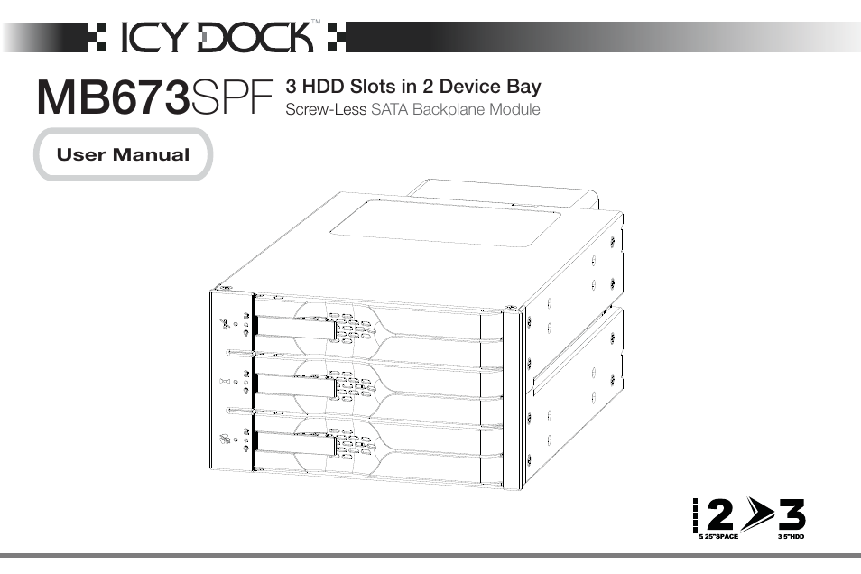 ICY DOCK MB673SPF-B User Manual | 14 pages