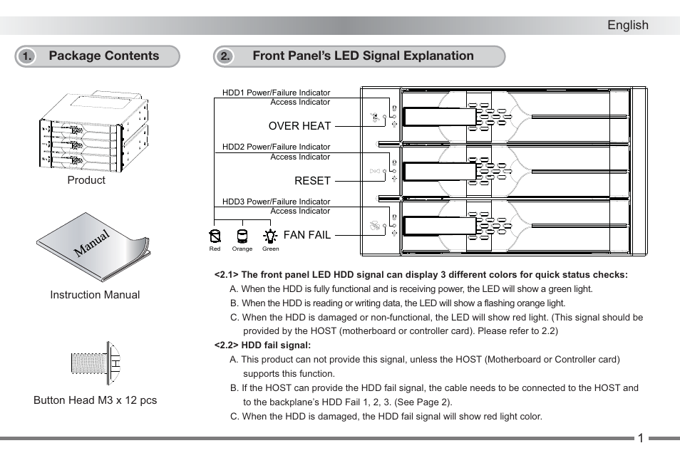 ICY DOCK MB673SPF-B User Manual | Page 2 / 14