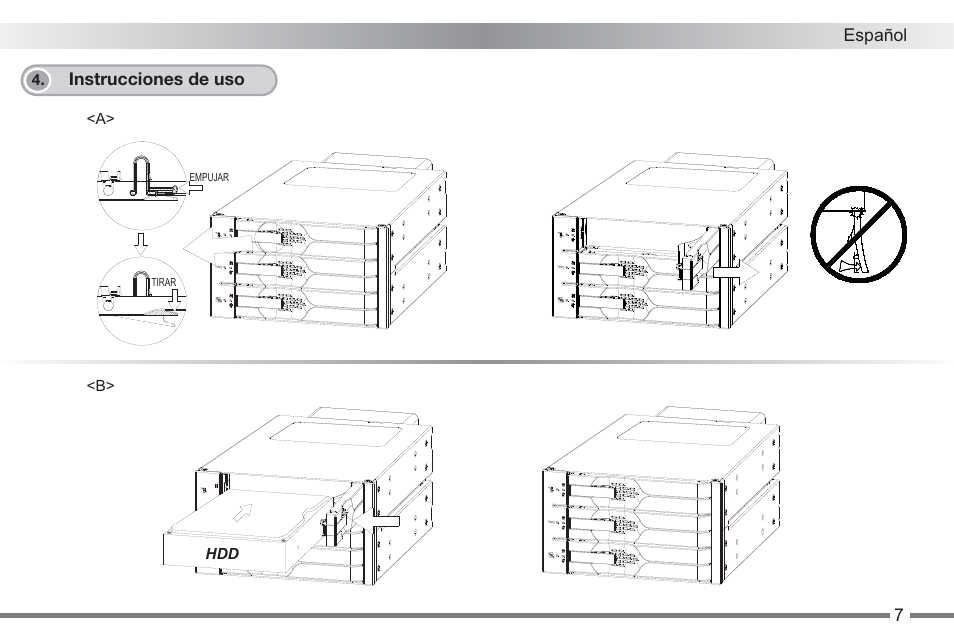 ICY DOCK MB673SPF-B User Manual | Page 8 / 14