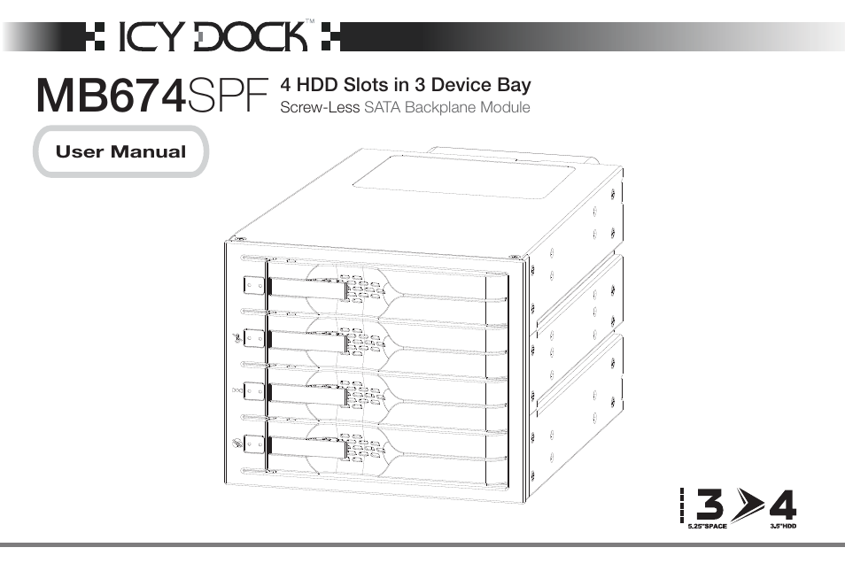 ICY DOCK MB674SPF-B User Manual | 14 pages