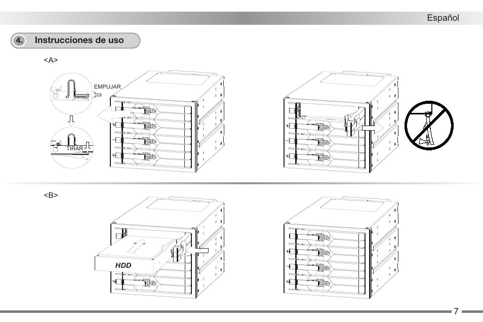 ICY DOCK MB674SPF-B User Manual | Page 8 / 14
