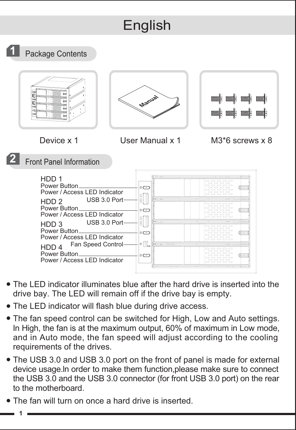 ICY DOCK FlexCage MB974SP-2B User Manual | 8 pages