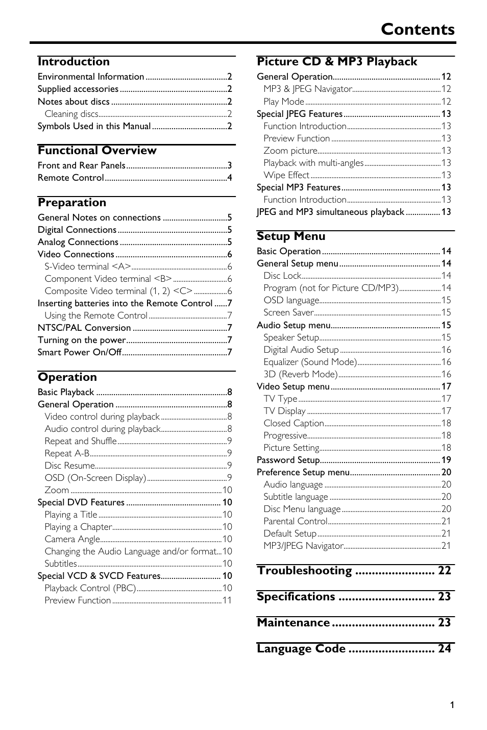 Yamaha DVD-S540 User Manual | Page 5 / 30