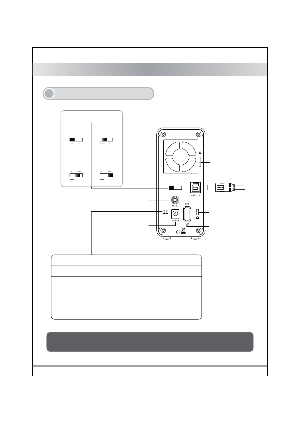English, Back panel information, Raid mode selections | On (default) off | ICY DOCK ICYRaid MB662U3-2S User Manual | Page 4 / 60