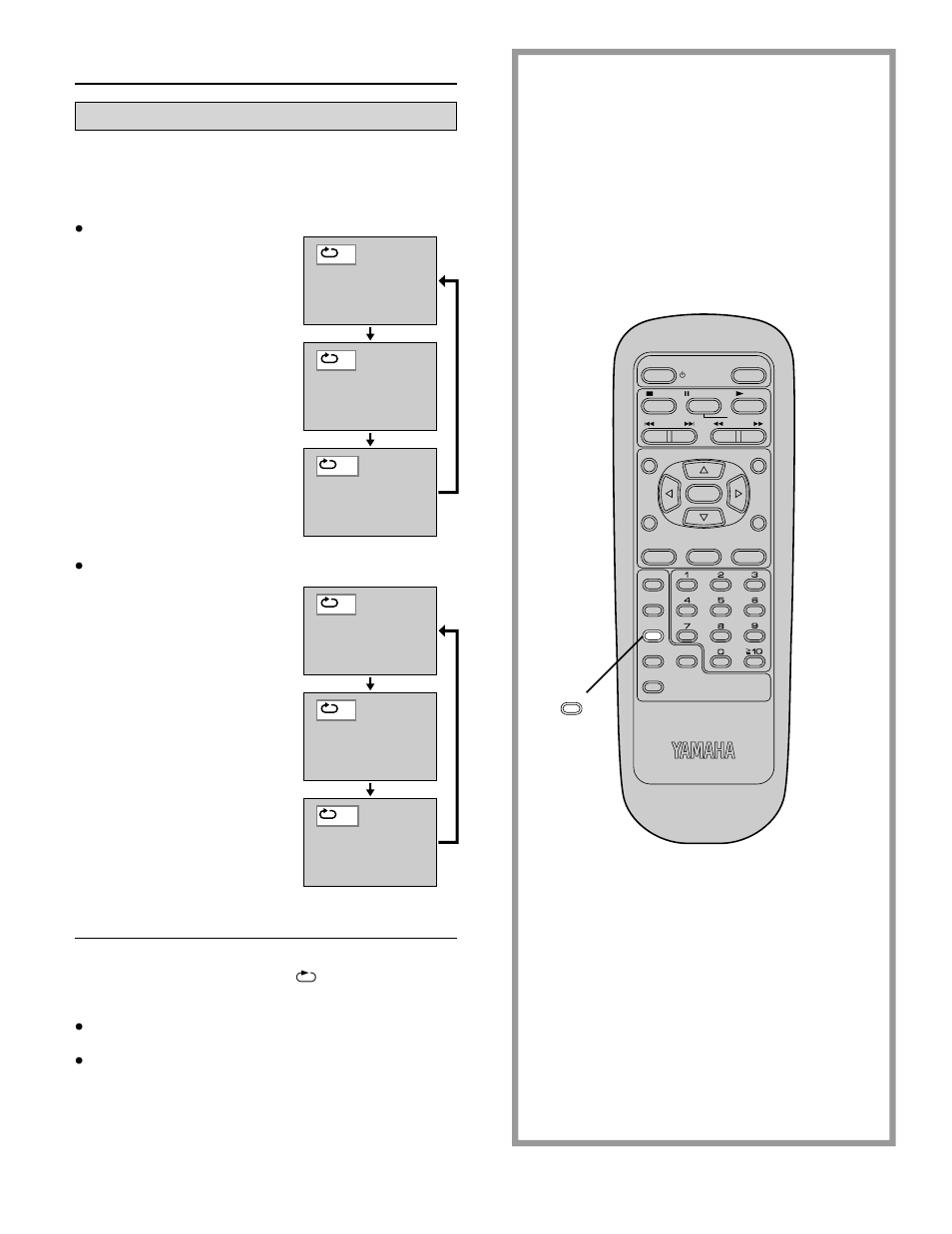 Repeat play, Repeat viewing (listening), Press repeat during play | Yamaha DVD-S700 User Manual | Page 24 / 48