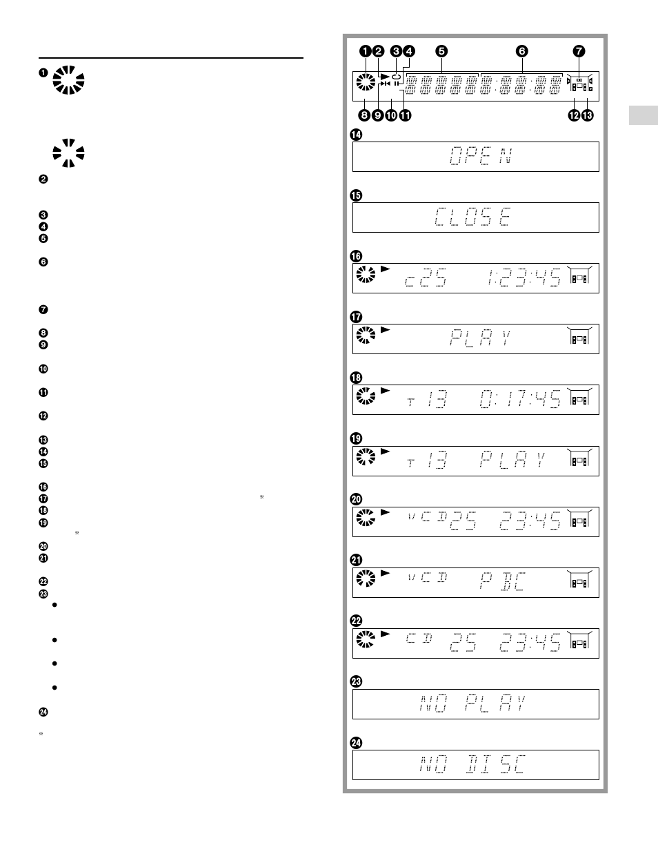 Front panel display | Yamaha DVD-S700 User Manual | Page 9 / 48