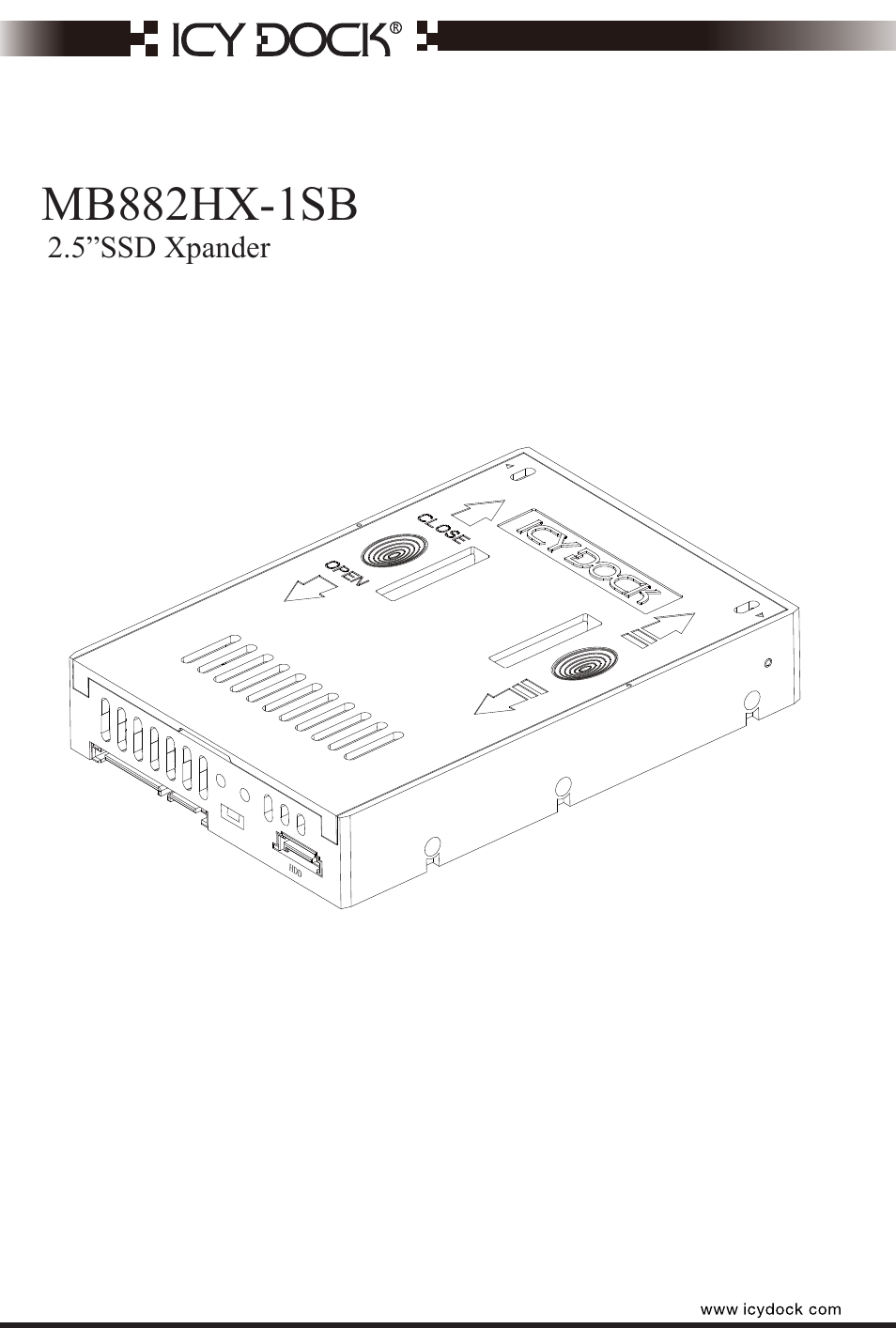 ICY DOCK MB882HX-1SB User Manual | 9 pages