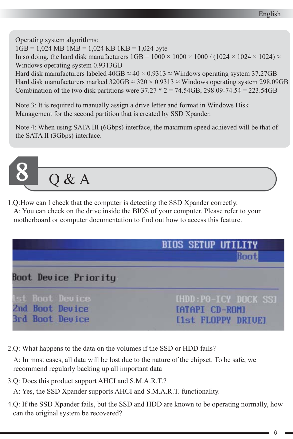 Q & a | ICY DOCK MB882HX-1SB User Manual | Page 7 / 9