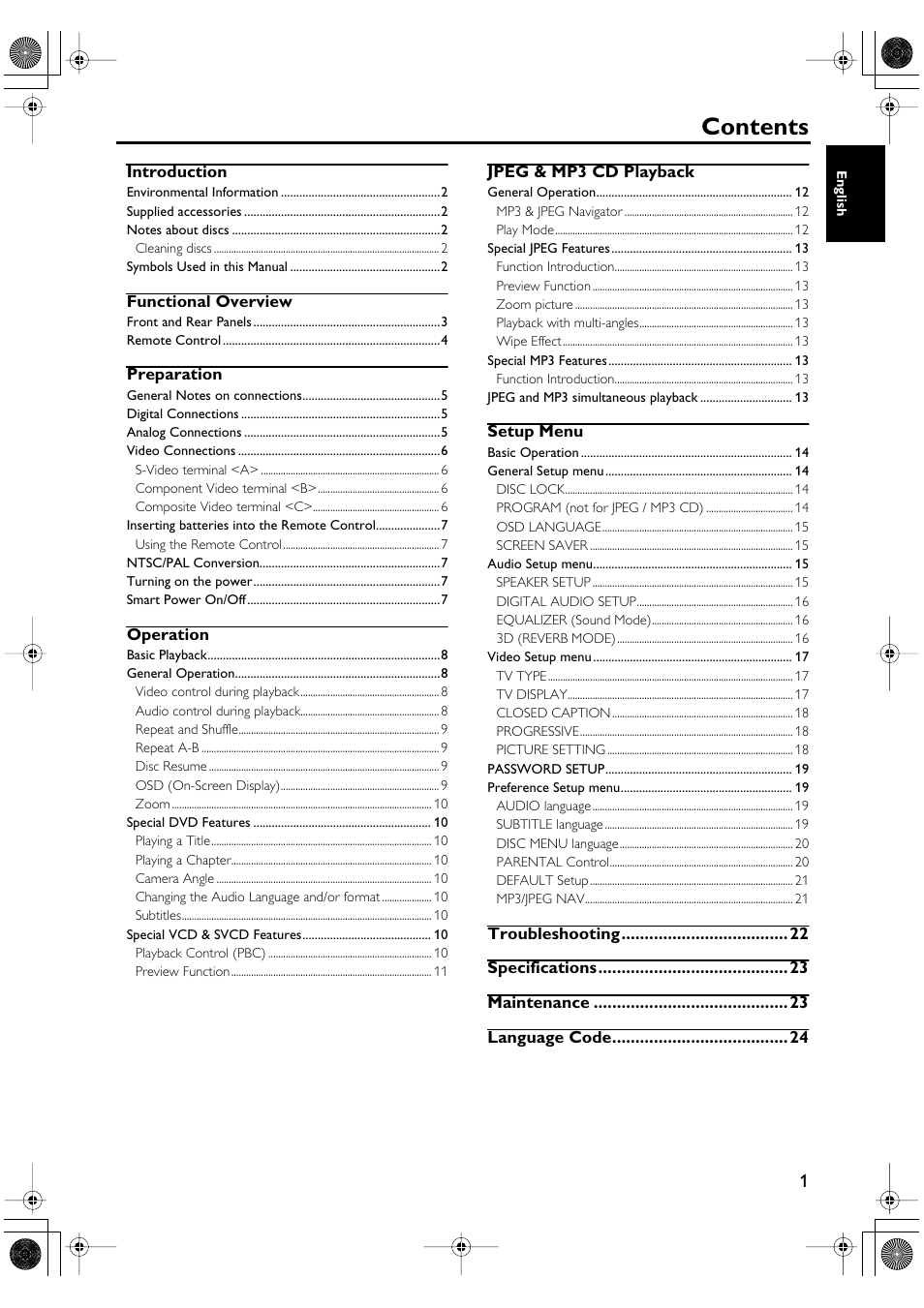 Yamaha DV-SL100 User Manual | Page 5 / 30