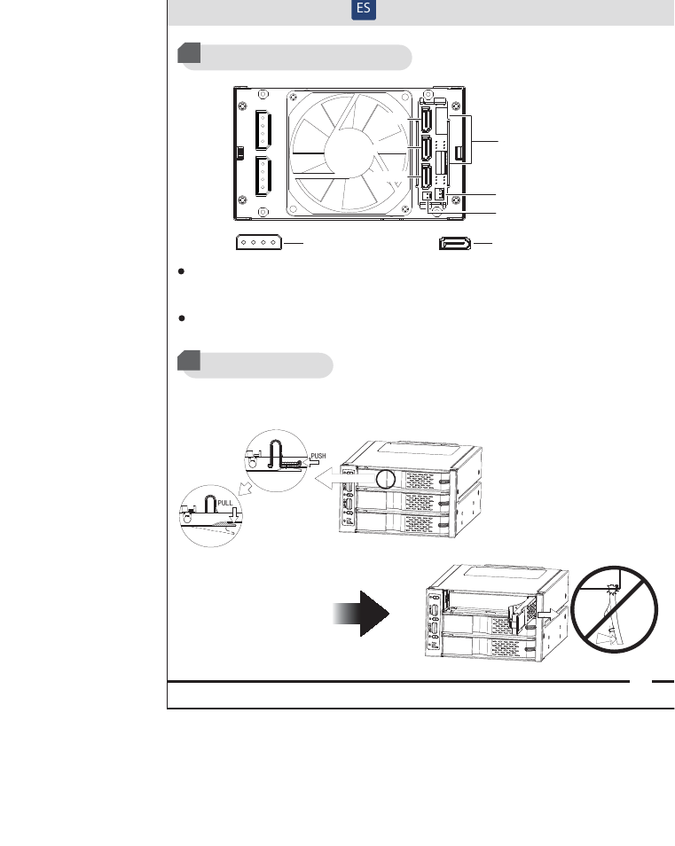 Español | ICY DOCK FlexCage MB973SP-2B User Manual | Page 6 / 8