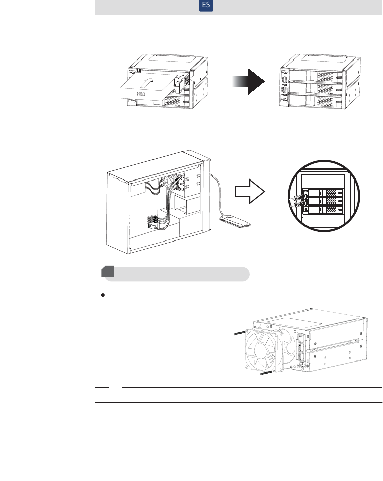 Español | ICY DOCK FlexCage MB973SP-2B User Manual | Page 7 / 8