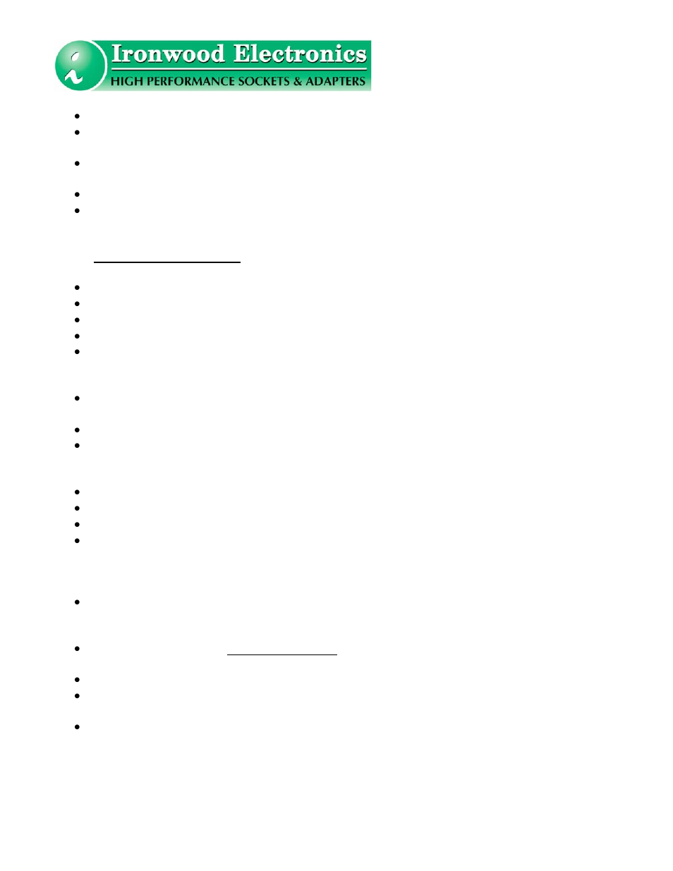 Ironwood Electronics SS-BGA User Manual User Manual | Page 10 / 11