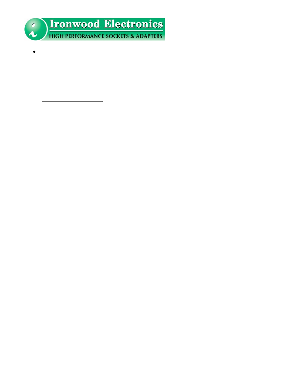 Ironwood Electronics SS-BGA User Manual User Manual | Page 11 / 11