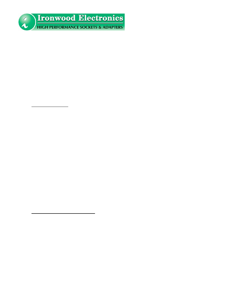 Ironwood Electronics SS-BGA User Manual User Manual | Page 4 / 11