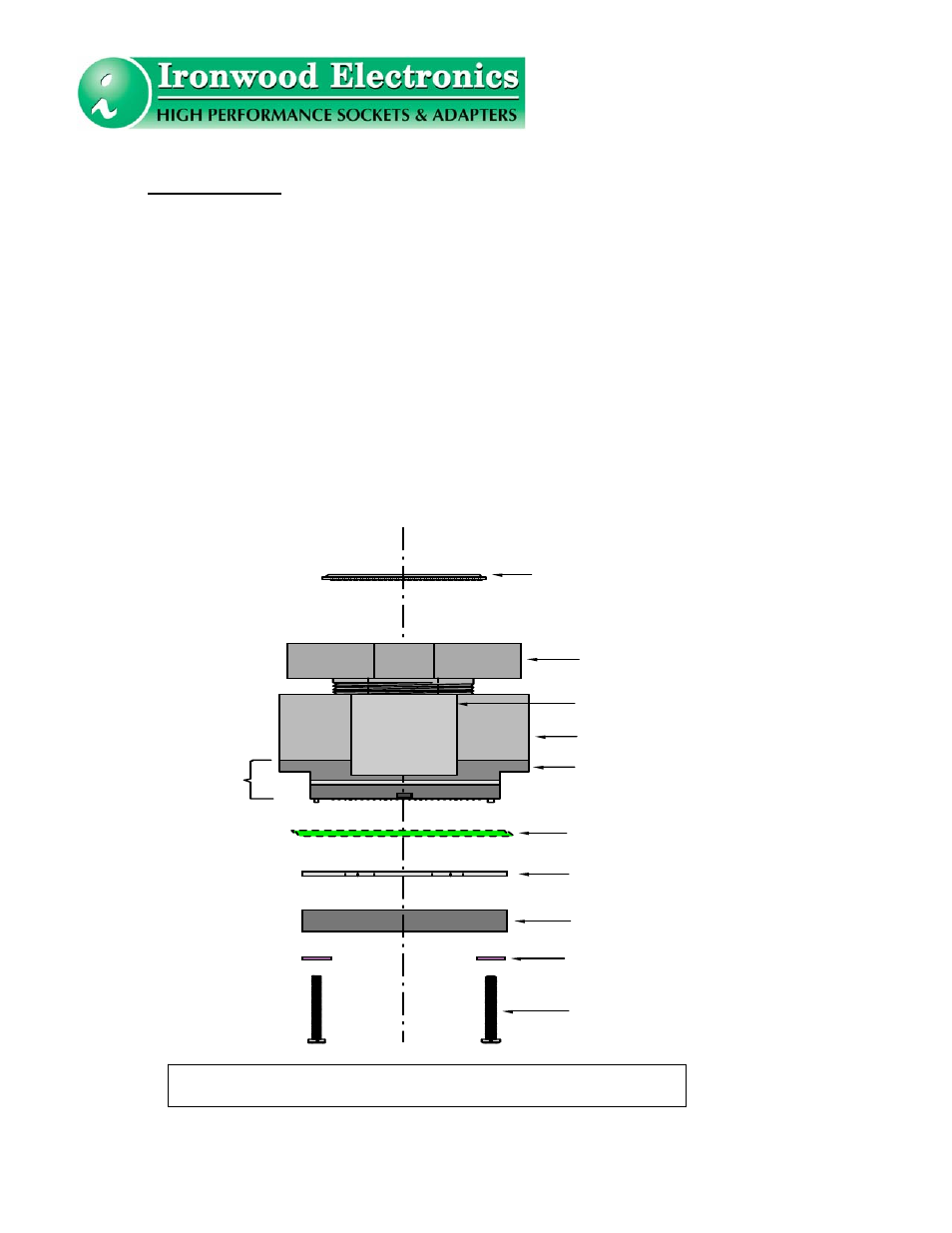 Ssi.doc, rev. a, ip rev. b/c/d, rp rev. e, vp 4 | Ironwood Electronics SS-BGA User Manual User Manual | Page 5 / 11