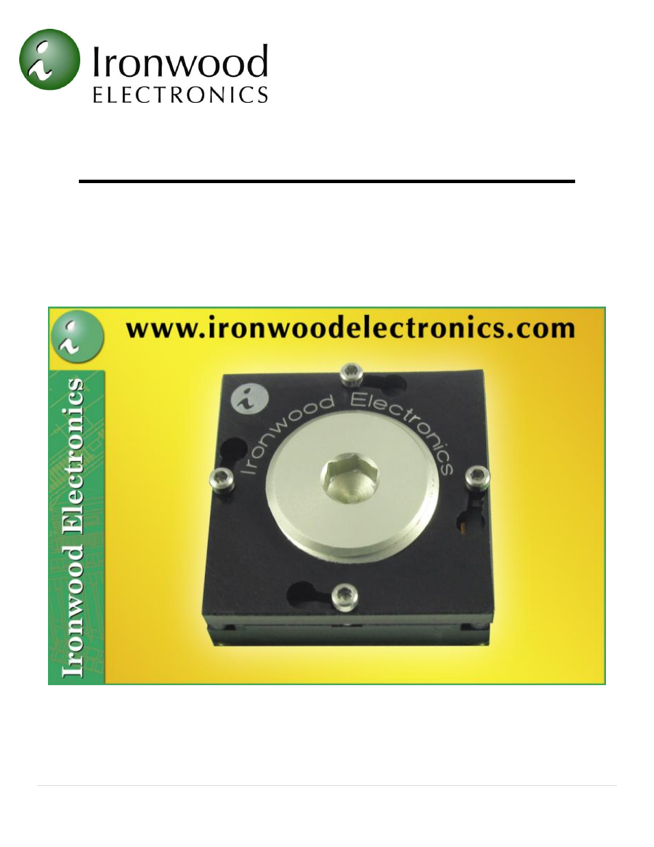Ironwood Electronics SG-BGA User Manual User Manual | 15 pages