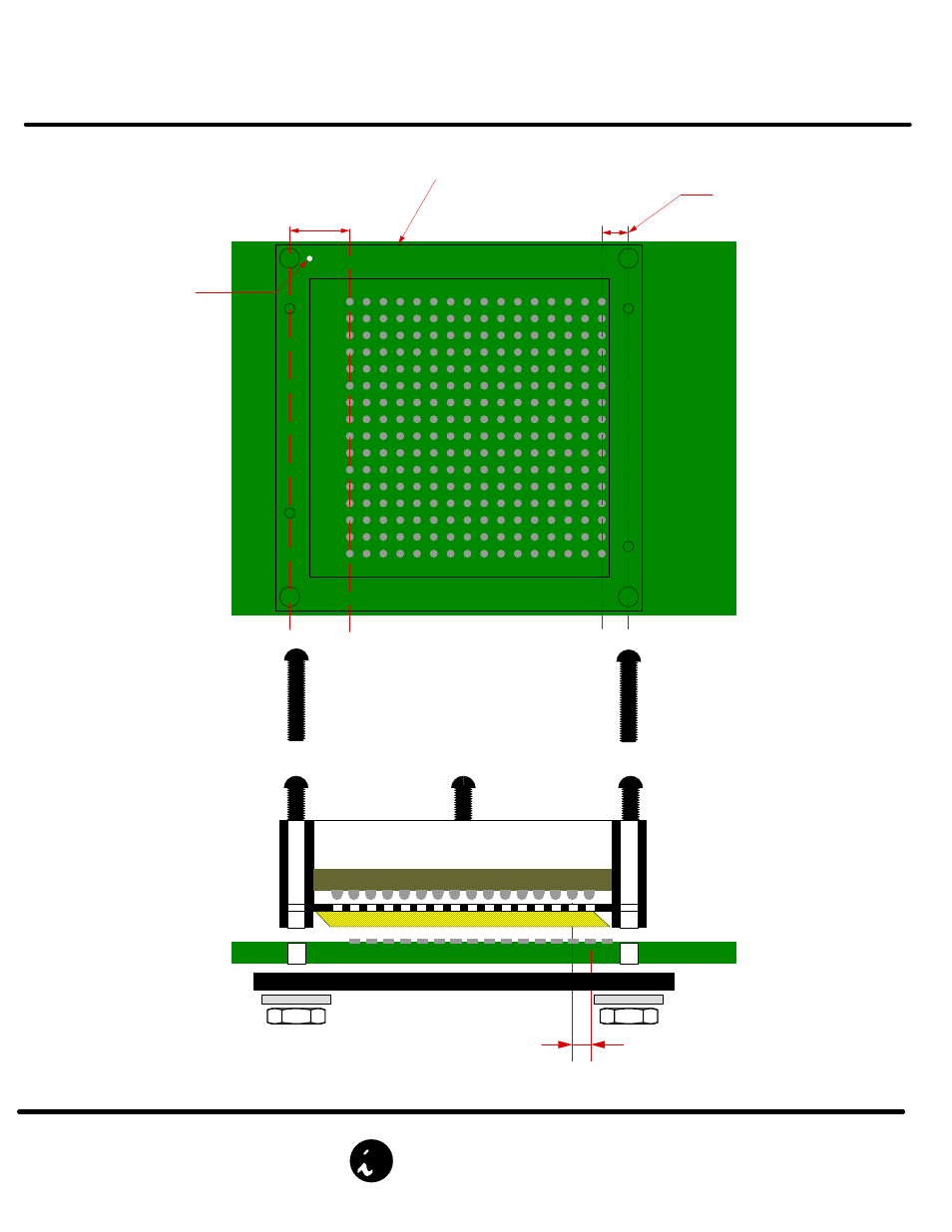 Bga socket, Detail a, Direct mount - hardware) assembly instructions | Ironwood Electronics GHz Socket assembly instruction using four set screws User Manual | Page 2 / 2