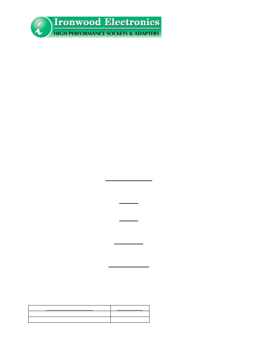 Ironwood Electronics SG-MLF User Manual User Manual | Page 6 / 7